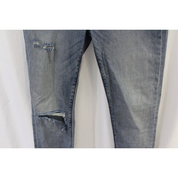 Hudson Womens Distressed Nico Midrise Crop Super Skinny 26 Jeans - Picture 3 of 6